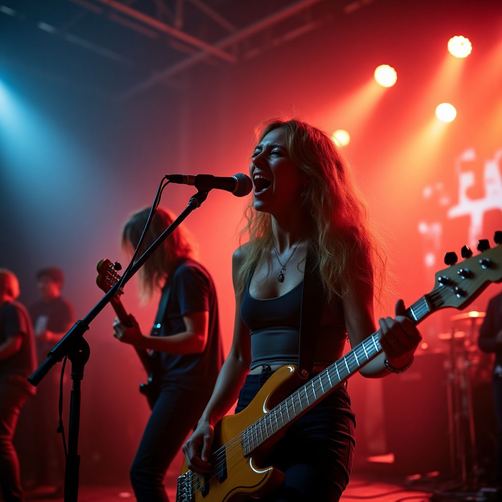 Indie Band on Stage